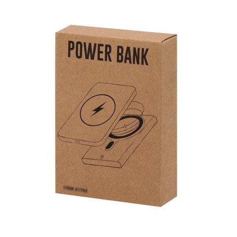 Magnetyczny bezprzewodowy power bank 5000 mAh z aluminium z recyklingu, ładowarka bezprzewodowa 15W Magnetyczny bezprzewodowy power bank 5000 mAh z aluminium z recyklingu, ładowarka bezprzewodowa 15W