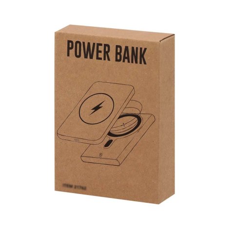 Magnetyczny bezprzewodowy power bank 5000 mAh z aluminium z recyklingu, ładowarka bezprzewodowa 15W Magnetyczny bezprzewodowy power bank 5000 mAh z aluminium z recyklingu, ładowarka bezprzewodowa 15W