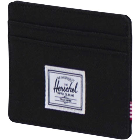 Herschel Charlie uchwyt na kartę RFID wykonany z materiałów z recyklingu czarny Herschel Charlie uchwyt na kartę RFID wykonany z materiałów z recyklingu czarny