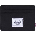 Herschel Charlie uchwyt na kartę RFID wykonany z materiałów z recyklingu czarny