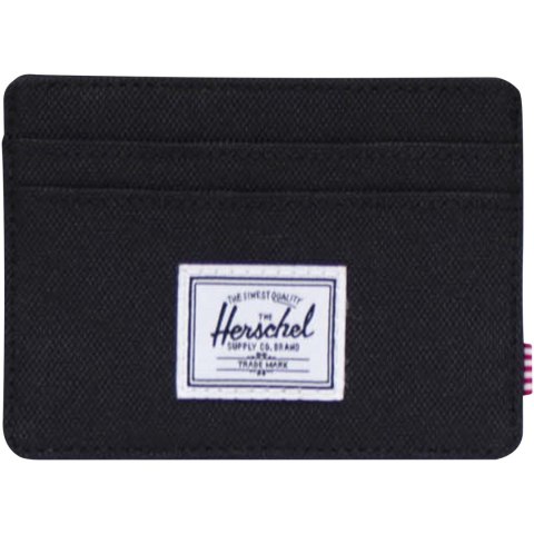Herschel Charlie uchwyt na kartę RFID wykonany z materiałów z recyklingu czarny Herschel Charlie uchwyt na kartę RFID wykonany z materiałów z recyklingu czarny