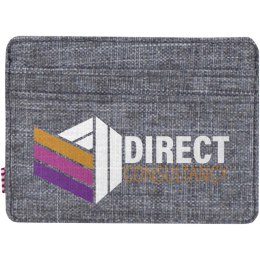Herschel Charlie uchwyt na kartę RFID wykonany z materiałów z recyklingu szary melanż