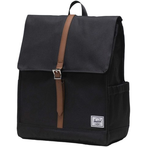 Herschel City plecak z materiałów z recyklingu o pojemności 16 l czarny Herschel City plecak z materiałów z recyklingu o pojemności 16 l czarny