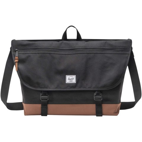 Herschel Cove torba listonoszka z recyklingu o pojemności 22,5 l czarny Herschel Cove torba listonoszka z recyklingu o pojemności 22,5 l czarny