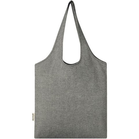 Pheebs modna torba na zakupy o pojemności 7 l z bawełny z recyklingu o gramaturze 150 g/m² czarny melanż (12064190) Pheebs modna torba na zakupy o pojemności 7 l z bawełny z recyklingu o gramaturze 150 g/m² czarny melanż (12064190)