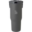 Kubek Bronx o pojemności 900 ml, z izolacją próżniową, wykonany ze recyklingowanej stali nierdzewnej z certyfikatem RC