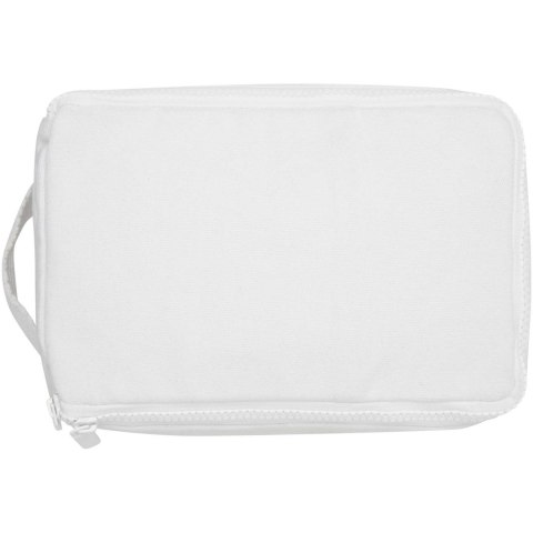 Organizer na przybory toaletowe z materiałów recyklingowanych Pack 500 g/m² Aware™ biały Organizer na przybory toaletowe z materiałów recyklingowanych Pack 500 g/m² Aware™ biały