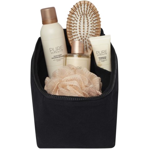 Organizer na przybory toaletowe z materiałów recyklingowanych Pack 500 g/m² Aware™ czarny Organizer na przybory toaletowe z materiałów recyklingowanych Pack 500 g/m² Aware™ czarny