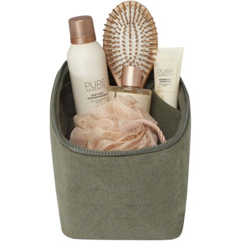 Organizer na przybory toaletowe z materiałów recyklingowanych Pack 500 g/m² Aware™ zielony Organizer na przybory toaletowe z materiałów recyklingowanych Pack 500 g/m² Aware™ zielony