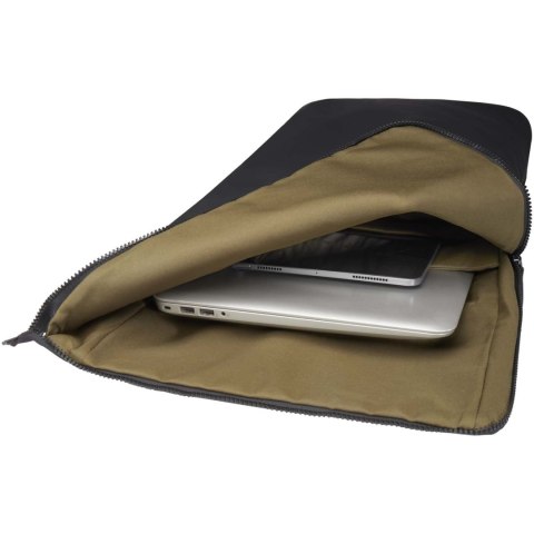 Plecak na laptopa 15,6" Turner z materiałów recyklingowanych GRS, o pojemności 12 l, ze zwijaną klapą czarny Plecak na laptopa 15,6" Turner z materiałów recyklingowanych GRS, o pojemności 12 l, ze zwijaną klapą czarny