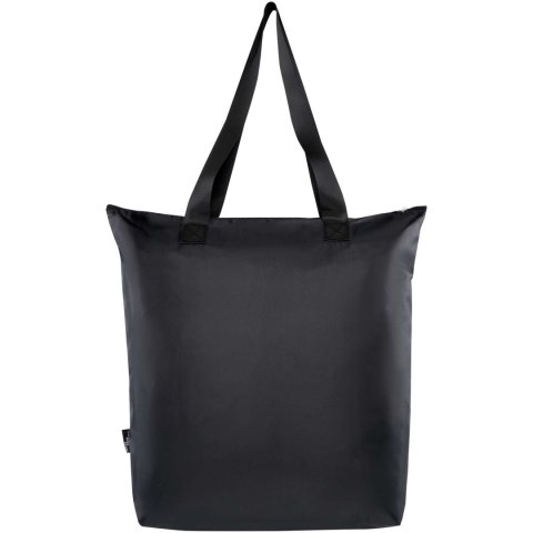 Składana torba termiczna EcoFold z materiału RPET, o pojemności 15 l czarny Składana torba termiczna EcoFold z materiału RPET, o pojemności 15 l czarny