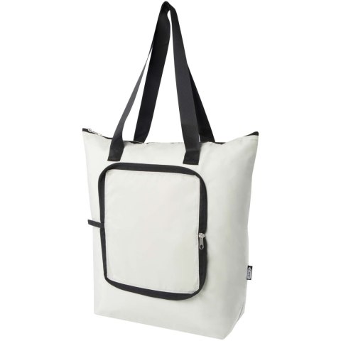 Składana torba termiczna EcoFold z materiału RPET, o pojemności 15 l sandstone Składana torba termiczna EcoFold z materiału RPET, o pojemności 15 l sandstone