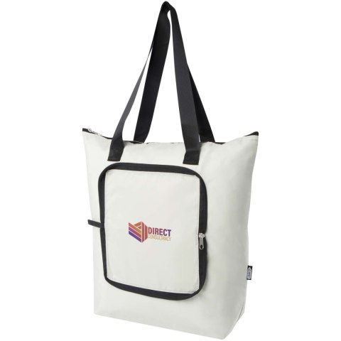 Składana torba termiczna EcoFold z materiału RPET, o pojemności 15 l sandstone Składana torba termiczna EcoFold z materiału RPET, o pojemności 15 l sandstone