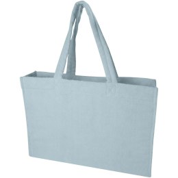 Torba plażowa Siam z materiału frotte z recyklingu GRS, o pojemności 13 l cloud blue