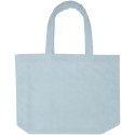 Torba plażowa Siam z materiału frotte z recyklingu GRS, o pojemności 13 l cloud blue