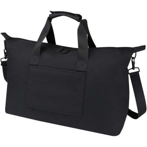 Torba podróżna na laptopa 15,6" Turner z materiałów recyklingowanych GRS, o pojemności 36 l czarny Torba podróżna na laptopa 15,6" Turner z materiałów recyklingowanych GRS, o pojemności 36 l czarny