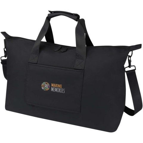 Torba podróżna na laptopa 15,6" Turner z materiałów recyklingowanych GRS, o pojemności 36 l czarny Torba podróżna na laptopa 15,6" Turner z materiałów recyklingowanych GRS, o pojemności 36 l czarny