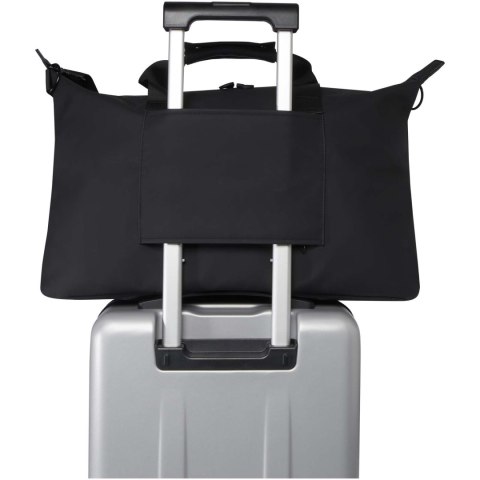 Torba podróżna na laptopa 15,6" Turner z materiałów recyklingowanych GRS, o pojemności 36 l czarny Torba podróżna na laptopa 15,6" Turner z materiałów recyklingowanych GRS, o pojemności 36 l czarny