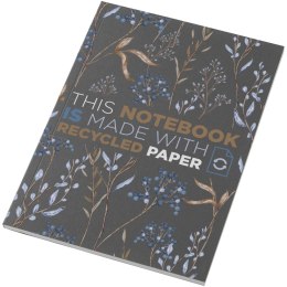 Notatnik A5 Novella Austen z miękką okładką z materiału z recyklingu, 50 kartek ciemnografitowy (21024990)