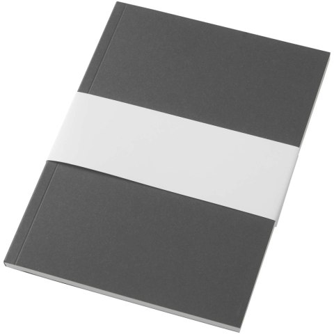 Notatnik A5 Novella Austen z miękką okładką z materiału z recyklingu, 50 kartek ciemnografitowy Notatnik A5 Novella Austen z miękką okładką z materiału z recyklingu, 50 kartek ciemnografitowy