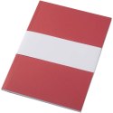 Notatnik A5 Novella Austen z miękką okładką z materiału z recyklingu, 50 kartek czerwony Notatnik A5 Novella Austen z miękką okładką z materiału z recyklingu, 50 kartek czerwony