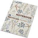 Notatnik A5 Novella Austen z miękką okładką z materiału z recyklingu, 50 kartek kość słoniowa