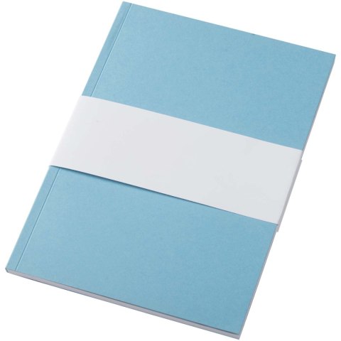 Notatnik A5 Novella Austen z miękką okładką z materiału z recyklingu, 50 kartek niebieski Notatnik A5 Novella Austen z miękką okładką z materiału z recyklingu, 50 kartek niebieski