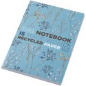 Notatnik A5 Novella Austen z miękkiej okładki z recyklingu, 100 kartek niebieski