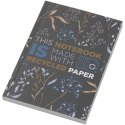 Notatnik A6 Novella Austen z miękkiej okładki z materiału z recyklingu, 100 kartek ciemnografitowy Notatnik A6 Novella Austen z miękkiej okładki z materiału z recyklingu, 100 kartek ciemnografitowy