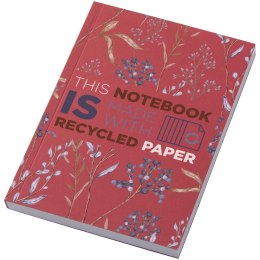 Notatnik A6 Novella Austen z miękkiej okładki z materiału z recyklingu, 100 kartek czerwony (21026221)