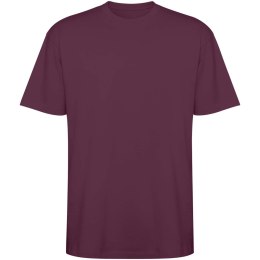 Koszulka Bull, unisex, oversize, z krótkim rękawem plum red (R6560C96)