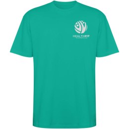 Koszulka Bull, unisex, oversize, z krótkim rękawem zielony jadeitowy (R6560D56)