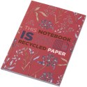 Notatnik A6 Novella Austen z miękką okładką z materiału z recyklingu, 50 kartek czerwony Notatnik A6 Novella Austen z miękką okładką z materiału z recyklingu, 50 kartek czerwony
