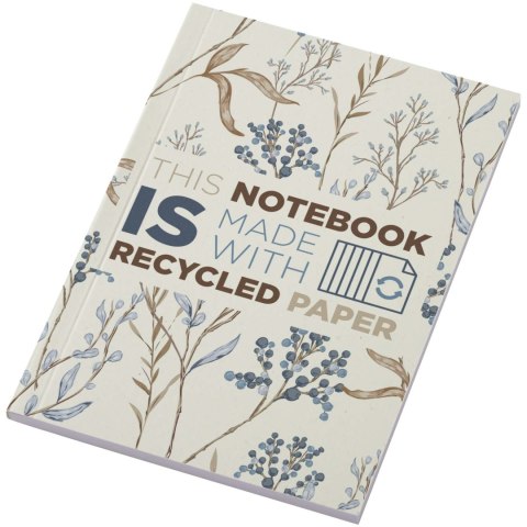 Notatnik A6 Novella Austen z miękką okładką z materiału z recyklingu, 50 kartek kość słoniowa Notatnik A6 Novella Austen z miękką okładką z materiału z recyklingu, 50 kartek kość słoniowa