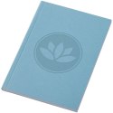 Notatnik A6 Novella Austen z miękką okładką z materiału z recyklingu, 50 kartek niebieski