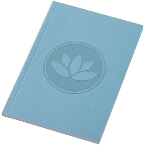 Notatnik A6 Novella Austen z miękką okładką z materiału z recyklingu, 50 kartek niebieski Notatnik A6 Novella Austen z miękką okładką z materiału z recyklingu, 50 kartek niebieski