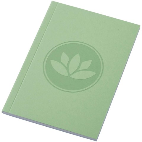 Notatnik A6 Novella Austen z miękką okładką z materiału z recyklingu, 50 kartek zielony Notatnik A6 Novella Austen z miękką okładką z materiału z recyklingu, 50 kartek zielony