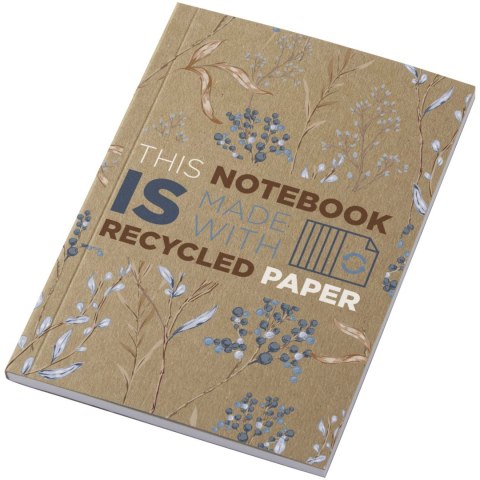 Notatnik A6 Novella Austen z miękką okładką z materiału z recyklingu, papier pakowy — 50 kartek piasek pustyni Notatnik A6 Novella Austen z miękką okładką z materiału z recyklingu, papier pakowy — 50 kartek piasek pustyni