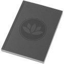 Notatnik A6 Novella Austen z miękkiej okładki z materiału z recyklingu, 100 kartek ciemnografitowy Notatnik A6 Novella Austen z miękkiej okładki z materiału z recyklingu, 100 kartek ciemnografitowy