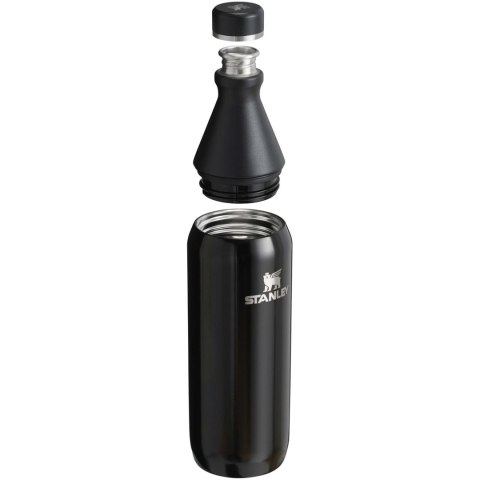 Butelka na wodę Stanley All Day Slim o pojemności 600 ml czarny błyszczący Butelka na wodę Stanley All Day Slim o pojemności 600 ml czarny błyszczący