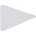 Frosty triangular recycled plastic ice scraper biały
