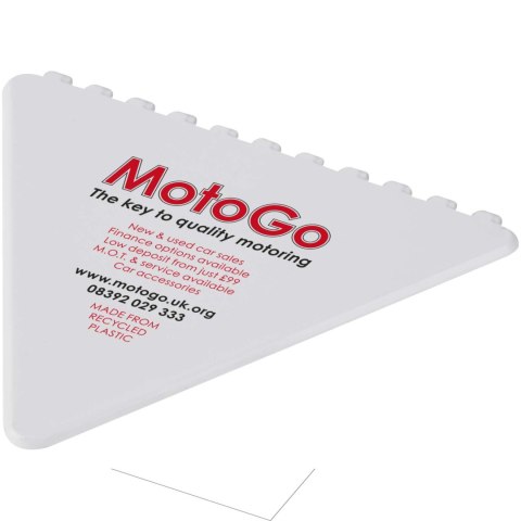 Frosty triangular recycled plastic ice scraper biały Frosty triangular recycled plastic ice scraper biały