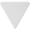 Frosty triangular recycled plastic ice scraper biały