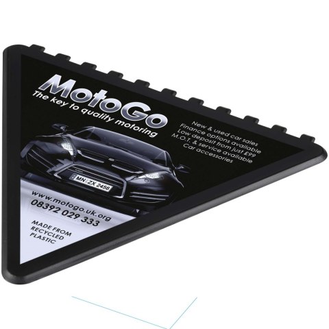 Frosty triangular recycled plastic ice scraper czarny Frosty triangular recycled plastic ice scraper czarny