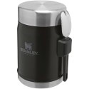 Słoik na żywność Stanley Legendary z łyżko-widelcem, o pojemności 400 ml czarny matowy