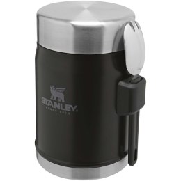 Słoik na żywność Stanley Legendary z łyżko-widelcem, o pojemności 400 ml czarny matowy