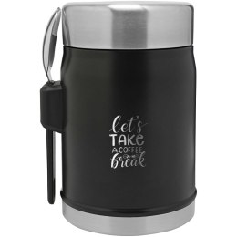 Słoik na żywność Stanley Legendary z łyżko-widelcem, o pojemności 400 ml czarny matowy