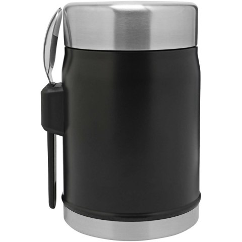Słoik na żywność Stanley Legendary z łyżko-widelcem, o pojemności 400 ml czarny matowy Słoik na żywność Stanley Legendary z łyżko-widelcem, o pojemności 400 ml czarny matowy