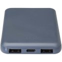 Asama powerbank o pojemności 5000 mAh Type-C z tworzyw sztucznych pochodzących z recyklingu hale blue