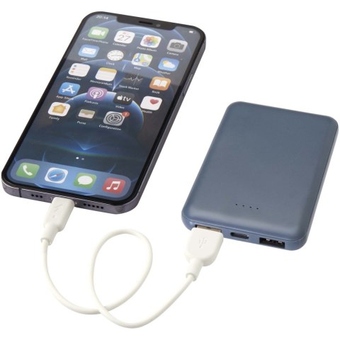Asama powerbank o pojemności 5000 mAh Type-C z tworzyw sztucznych pochodzących z recyklingu hale blue Asama powerbank o pojemności 5000 mAh Type-C z tworzyw sztucznych pochodzących z recyklingu hale blue